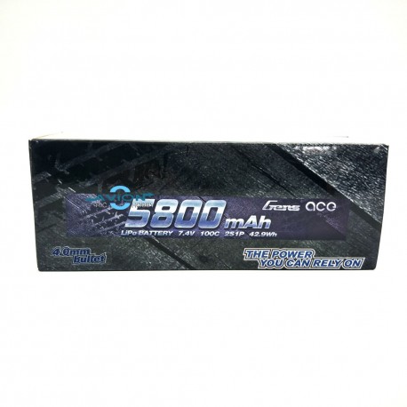 Gens ace  7.4V  2S1P 5800mAh 100C HardCase