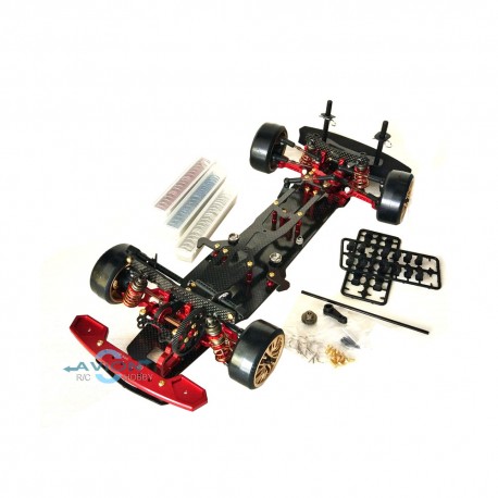 Team Power RC Car Drift DRR-01 Snac D1 KIT (Red / Black)