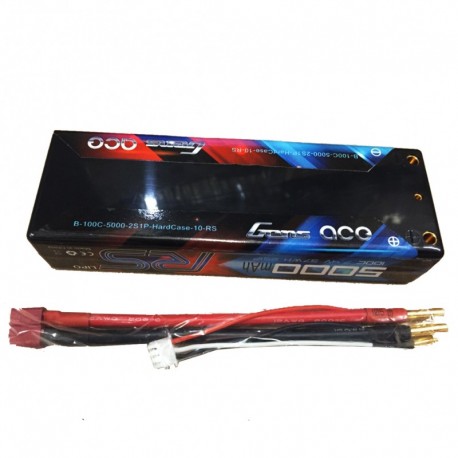 Gens ace 5000mAh 2S1P HardCase 100C for Rc Cars