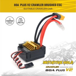 Surpass - 80A PLUS V2 Crawler Brushed ESC - Initiative Hold